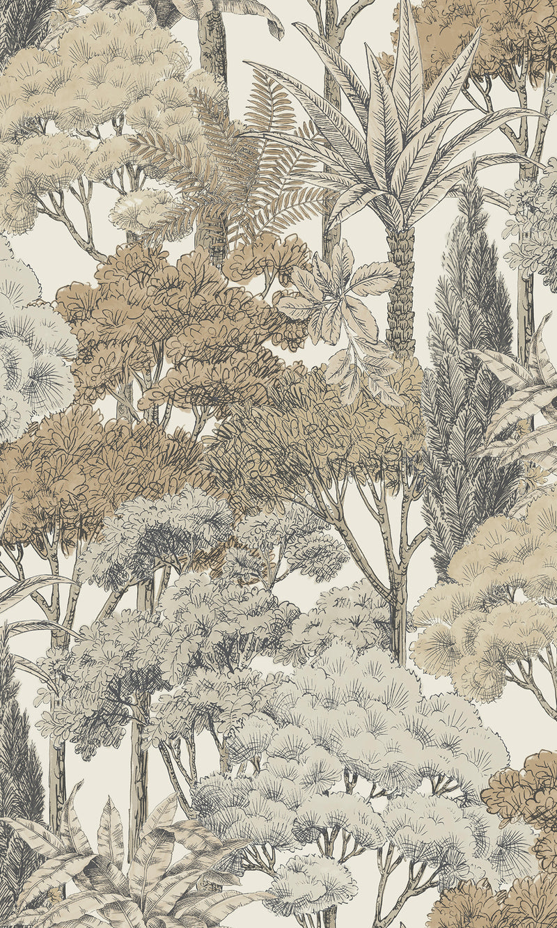 Karuna Sketched Forest Soft Amber A76301