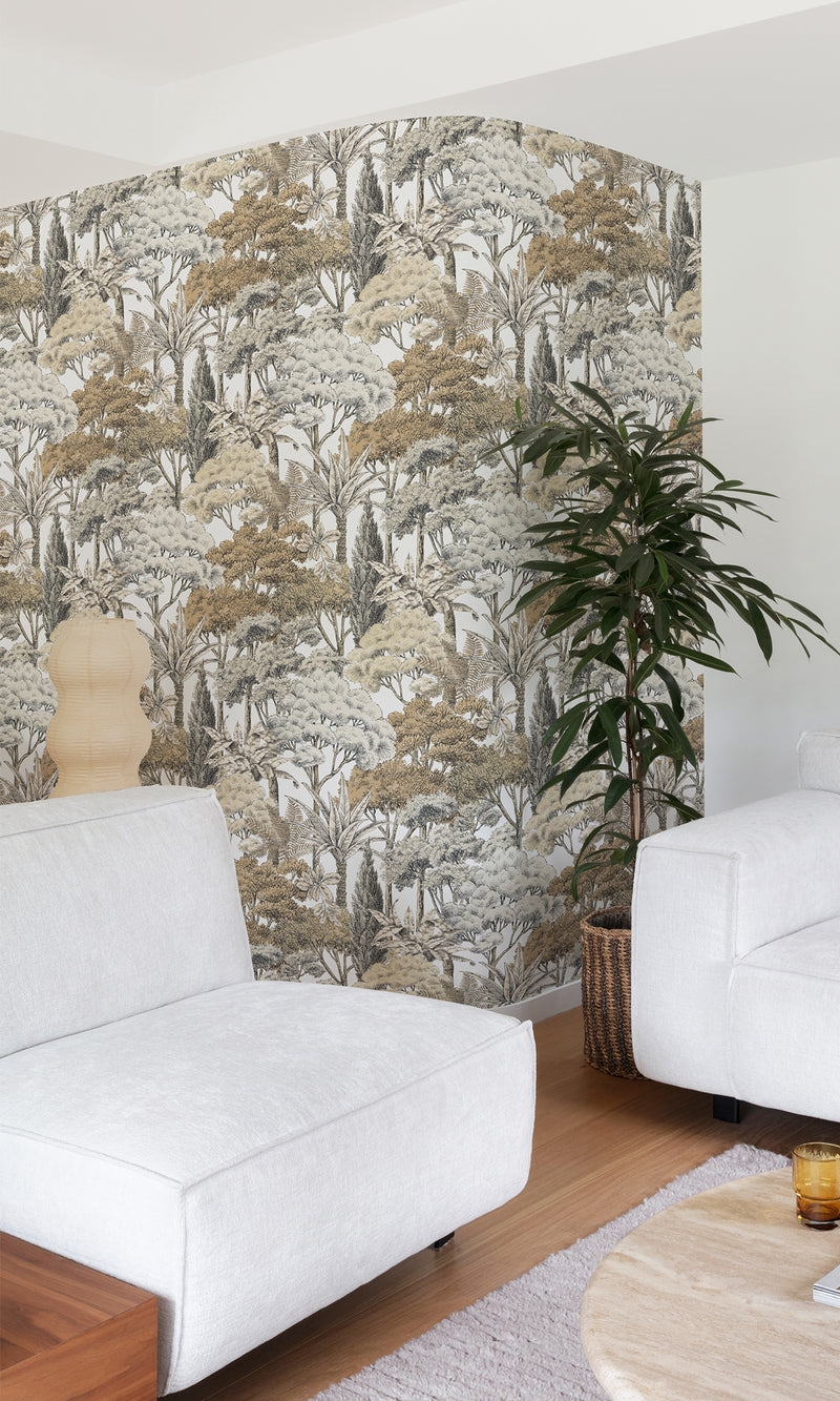 Karuna Sketched Forest Soft Amber A76301