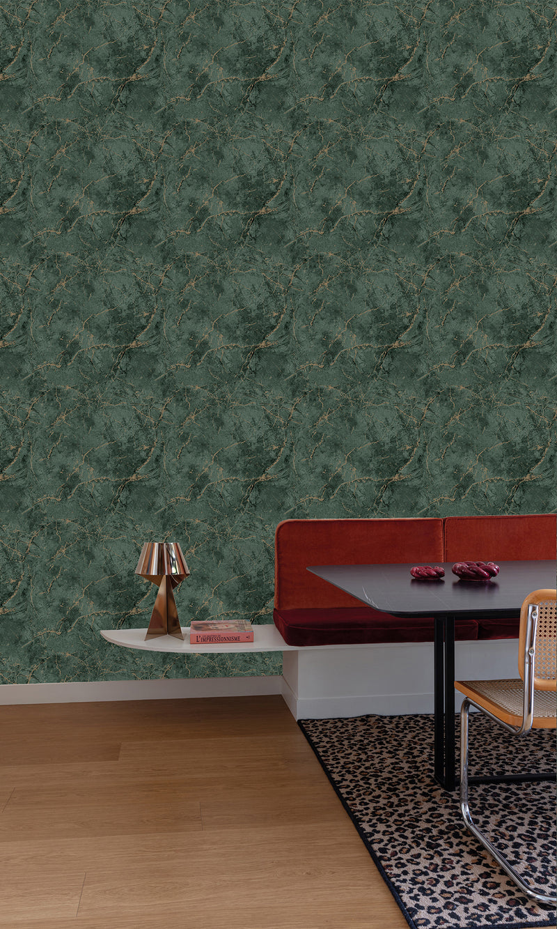 Textured Vibes Thassos Dark Hunter Green A78002