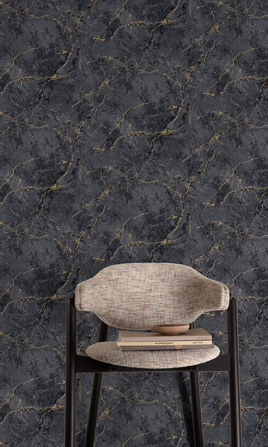 Textured Vibes Thassos Charcoal Grey A78003