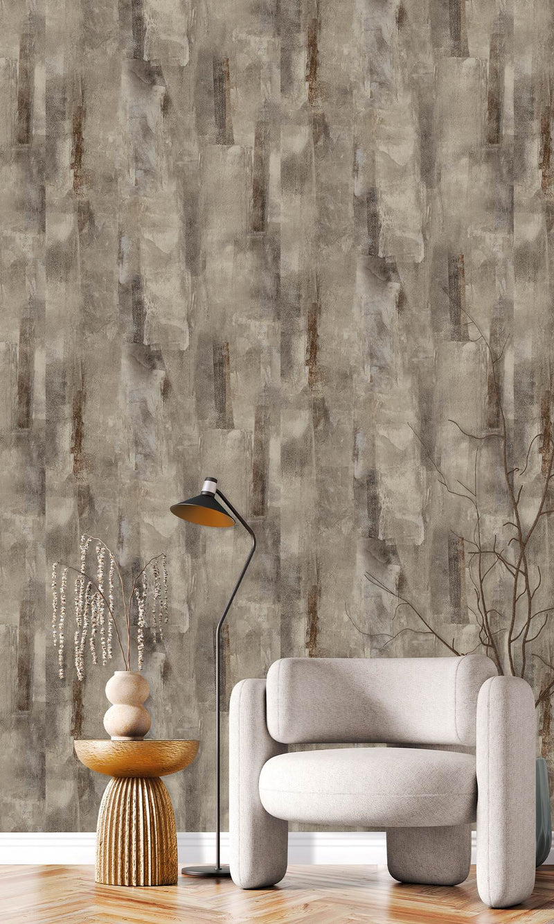 Serenity Concrete Brown Bear & Greige SY27544