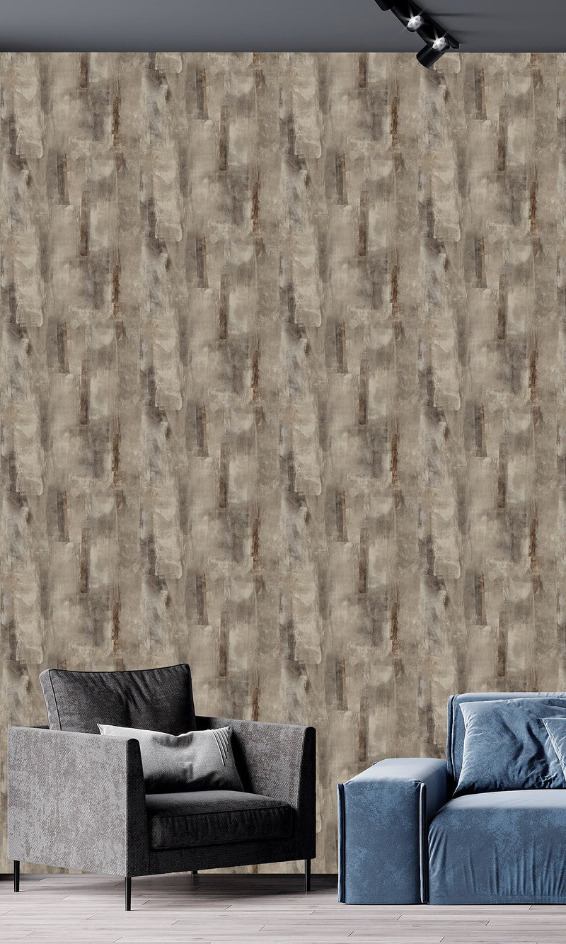 Serenity Concrete Brown Bear & Greige SY27544