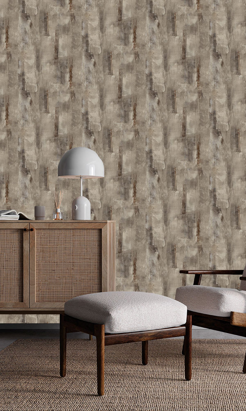 Serenity Concrete Brown Bear & Greige SY27544