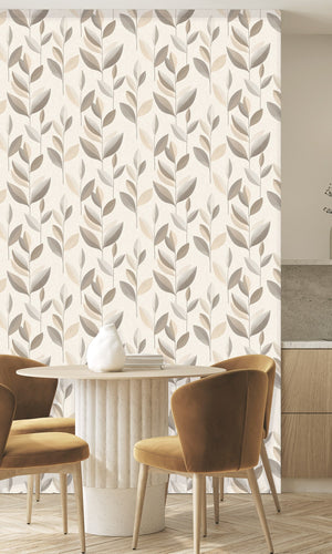 Serenity Smooth Foliage Earl Grey & Light Beige SY27551