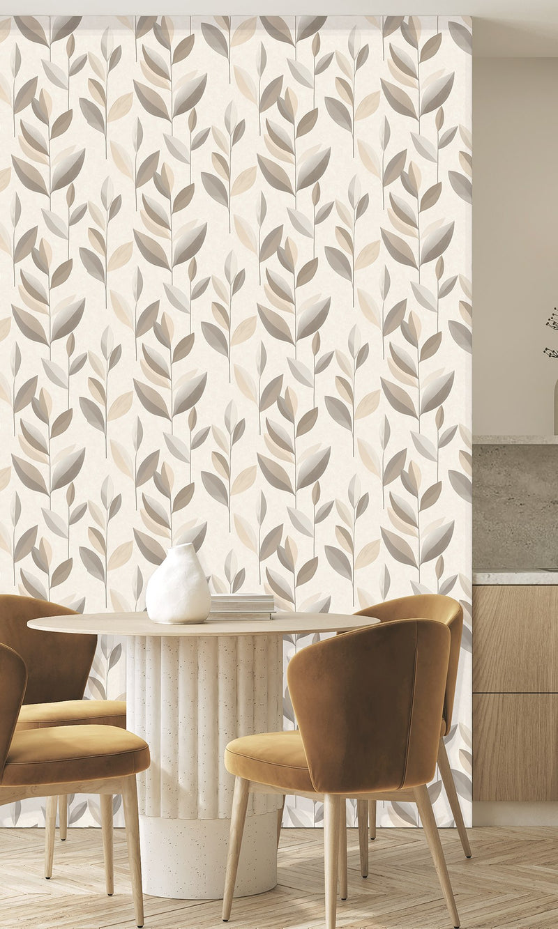 Serenity Smooth Foliage Earl Grey & Light Beige SY27551