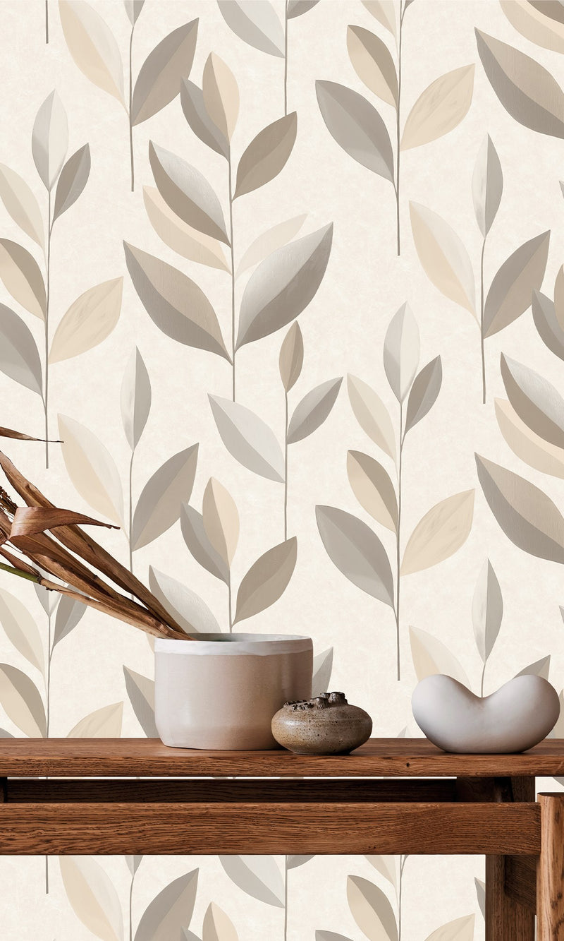 Serenity Smooth Foliage Earl Grey & Light Beige SY27551