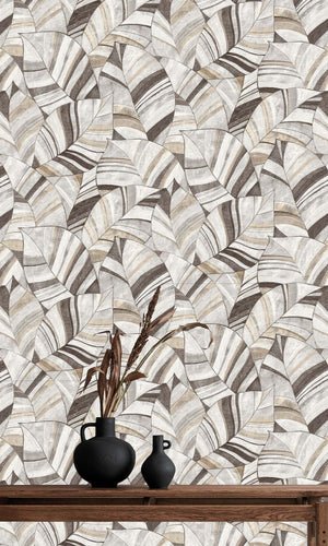 Serenity Native Leaves Morrel Brown & Soft Amber SY27560