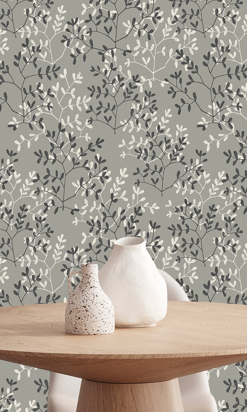 Antibes Branches Friar Grey & Black Oak AN28252