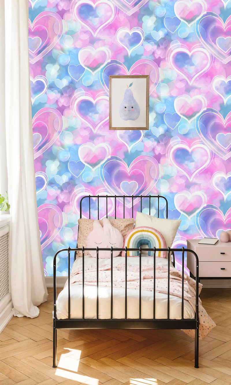 Adventure Awaits Neon Hearts Pink/Blue 13785