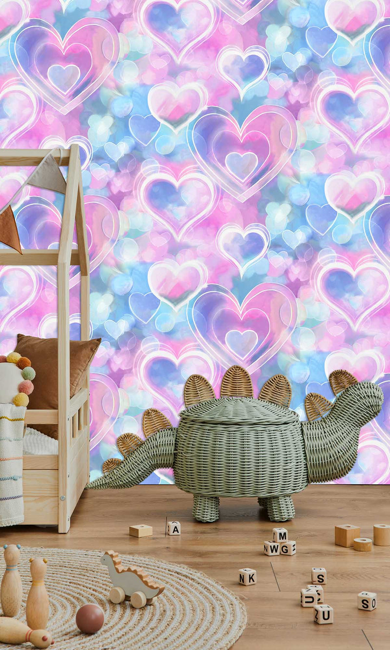 Adventure Awaits Neon Hearts Pink/Blue 13785