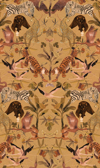 Designer Walls Ochre Magic Animals DW2002