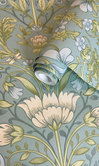 Xanadu Emiliana Soft Blue Wallpaper 91471