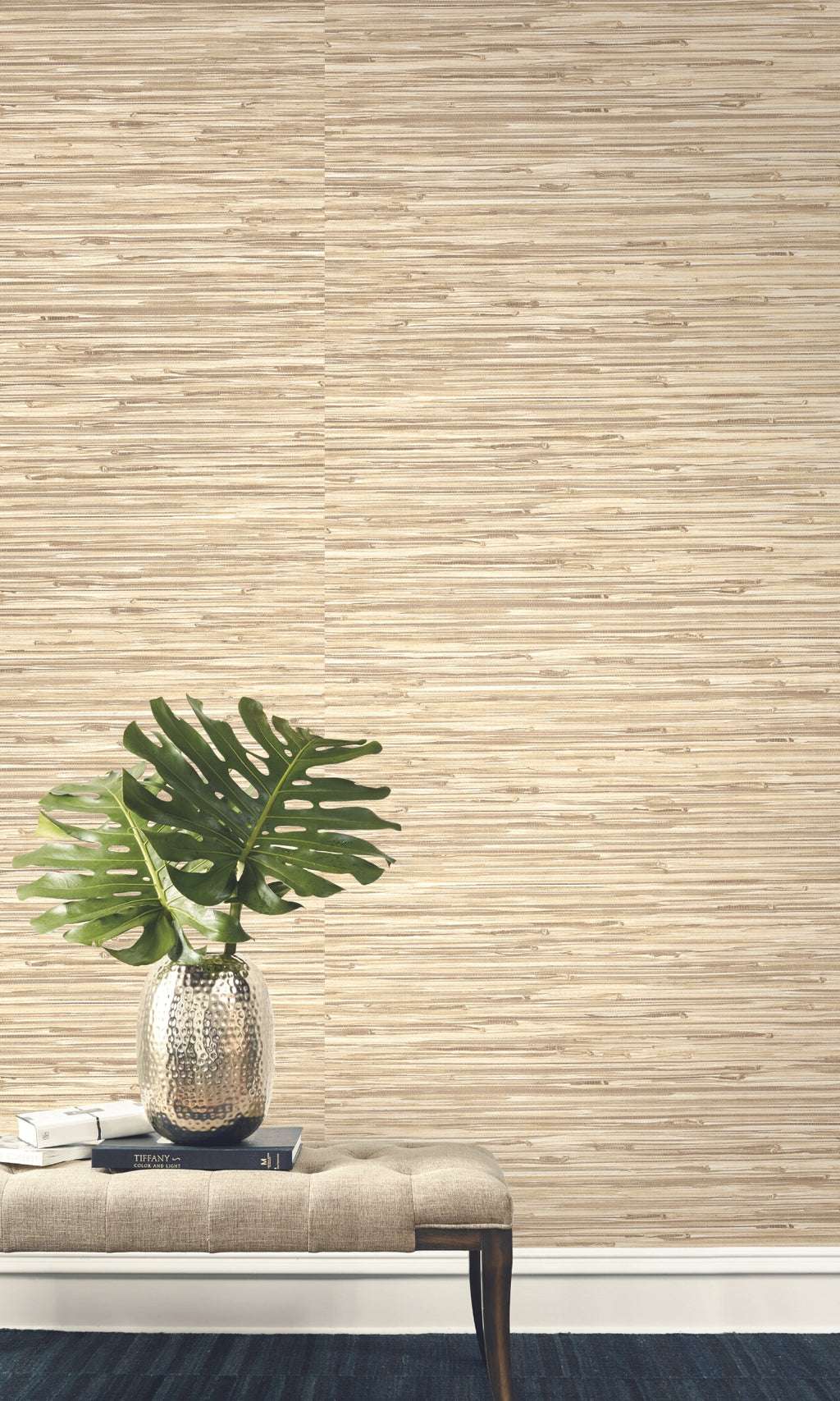 Spanish Moss Grasscloth Inspired Vinyl Commercial CPW1067
