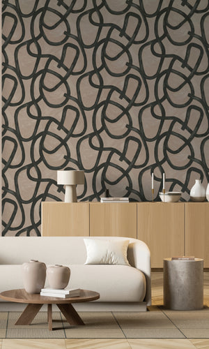 Xanadu Moleta Taupe Wallpaper 91501