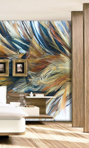 Custom Solstice Feather Ribbon Wallpaper 2001013