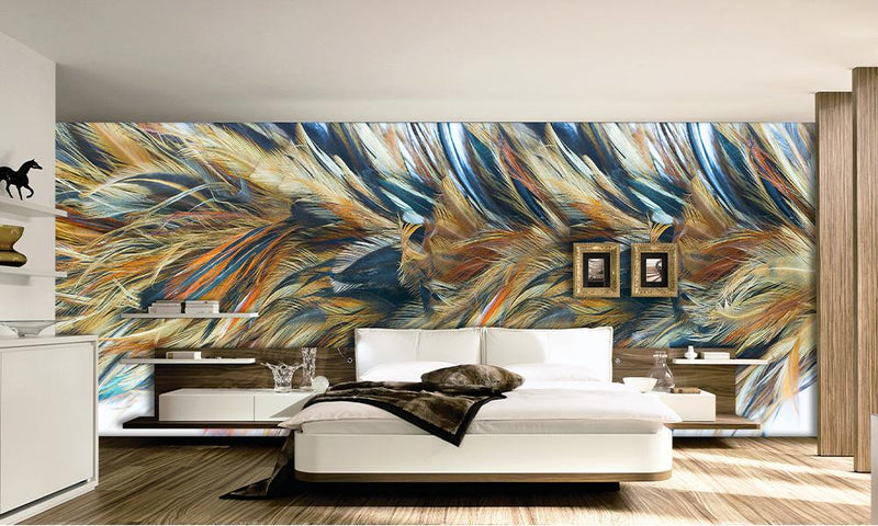 Custom Solstice Feather Ribbon Wallpaper 2001013