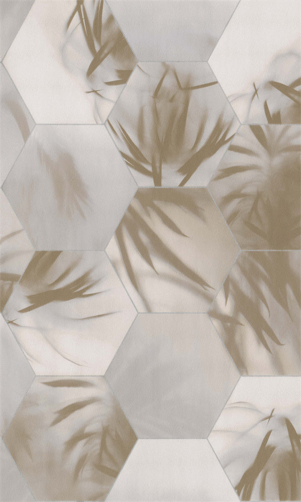 Dimensions Beige & Gold Tropical Tessellation 219572