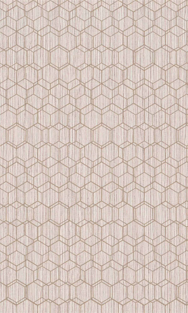Dimensions Light Pink Geometric Overlaid Faux Grasscloth 219625