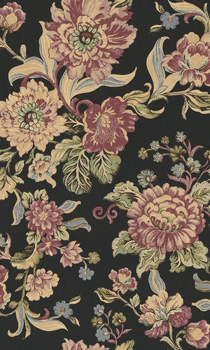 bold floral vintage wallpaper