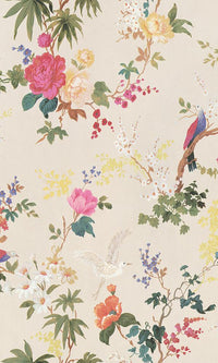 statement floral wallpaper
