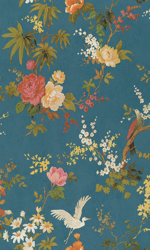blooming bold floral wallpaper