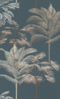 botanical home office wallpaper