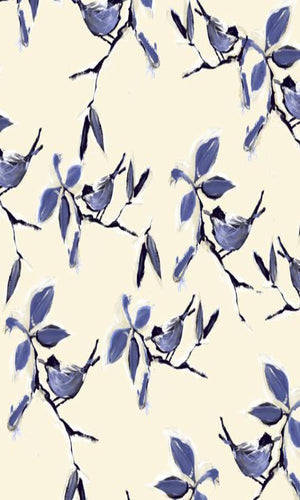 Porcellano Oriental Chirping Birds Wallpaper 47091