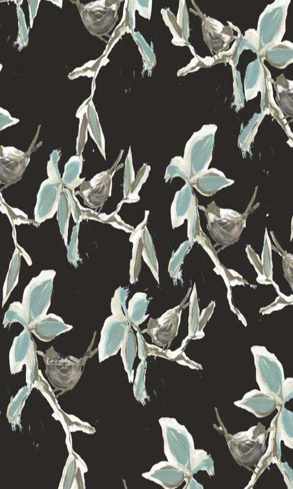 Porcellano Oriental Chirping Birds Wallpaper 47092