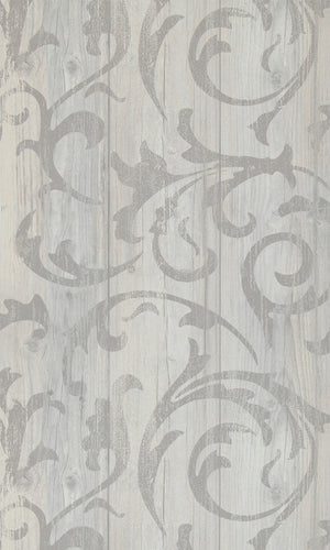 More Than Elements Stenciled Wood Wallpaper 49747