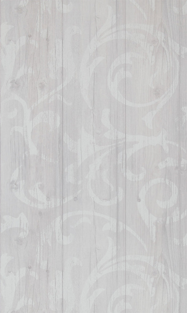 More Than Elements Stenciled Wood Wallpaper 49748
