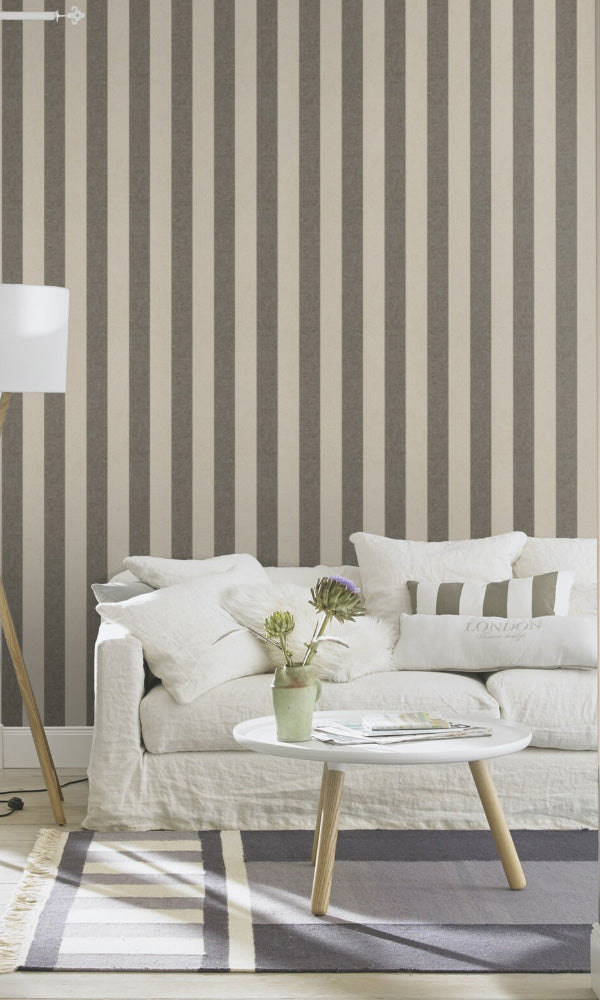 striped living room wallpaper