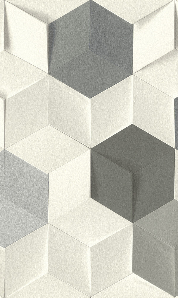 Modern Motifs 2.0 Grey Uneven Dimensional Cubes 622348
