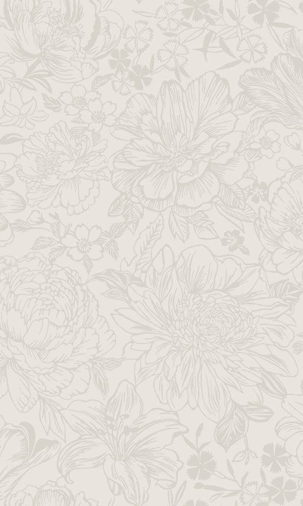 Grand Floral Wallpaper by Patton - Lelands Wallpaper