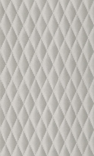 Amelie Diamond Stitched Leather Wallpaper 861624