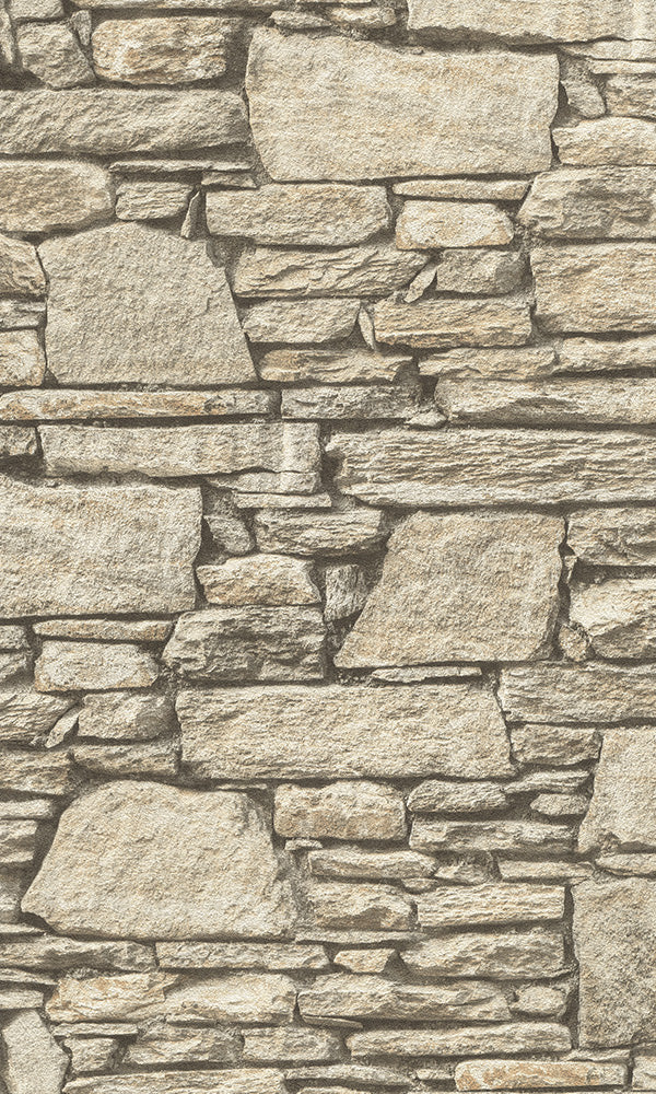 Modern Motifs 2.0 Beige Textured Stone Wall 863017