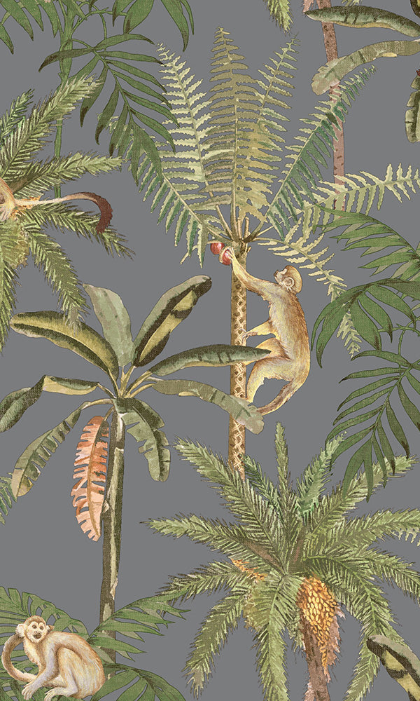 botanical monkeys wallpaper