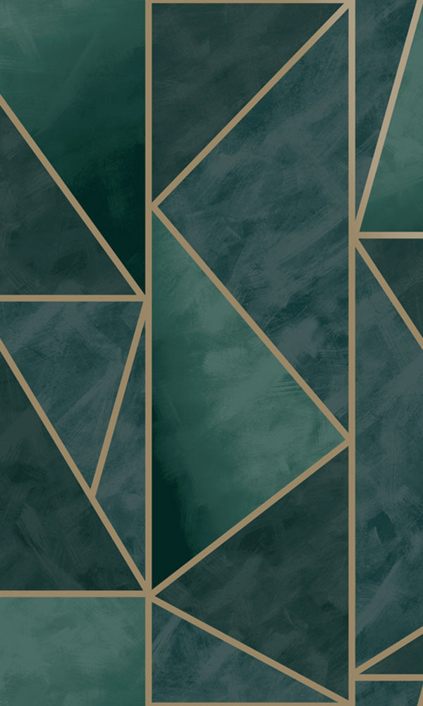 metallic modern geometric wallpaper
