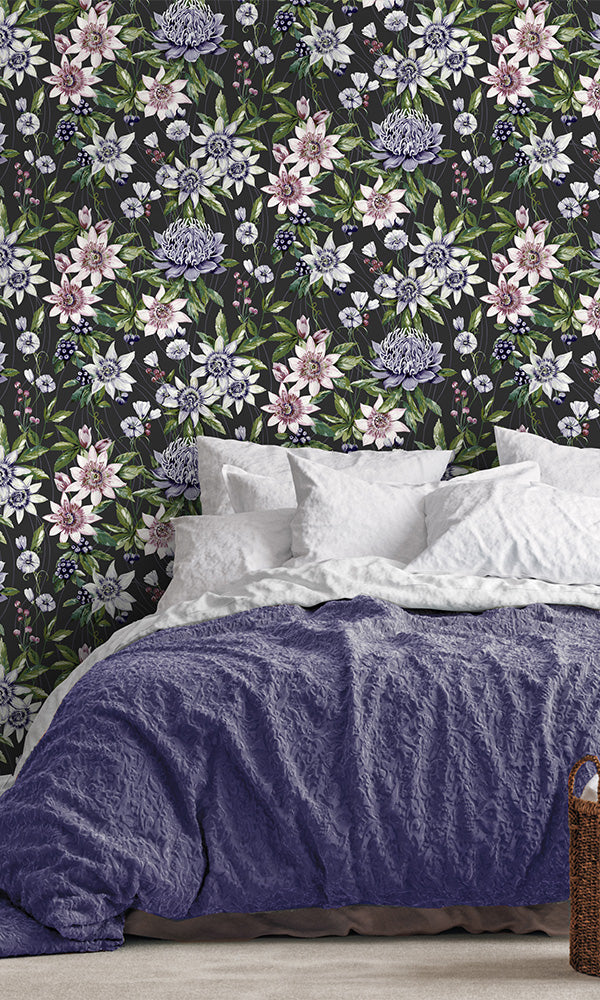 floral bedroom wallpaper