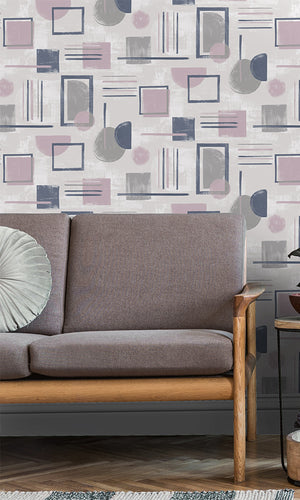 abstract living room wallpaper