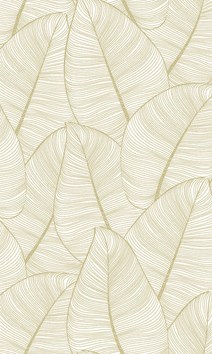 lined leaves wallpaper