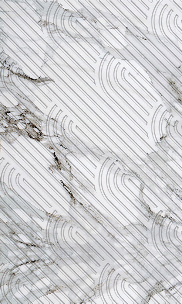 geometric faux marble wallpaper