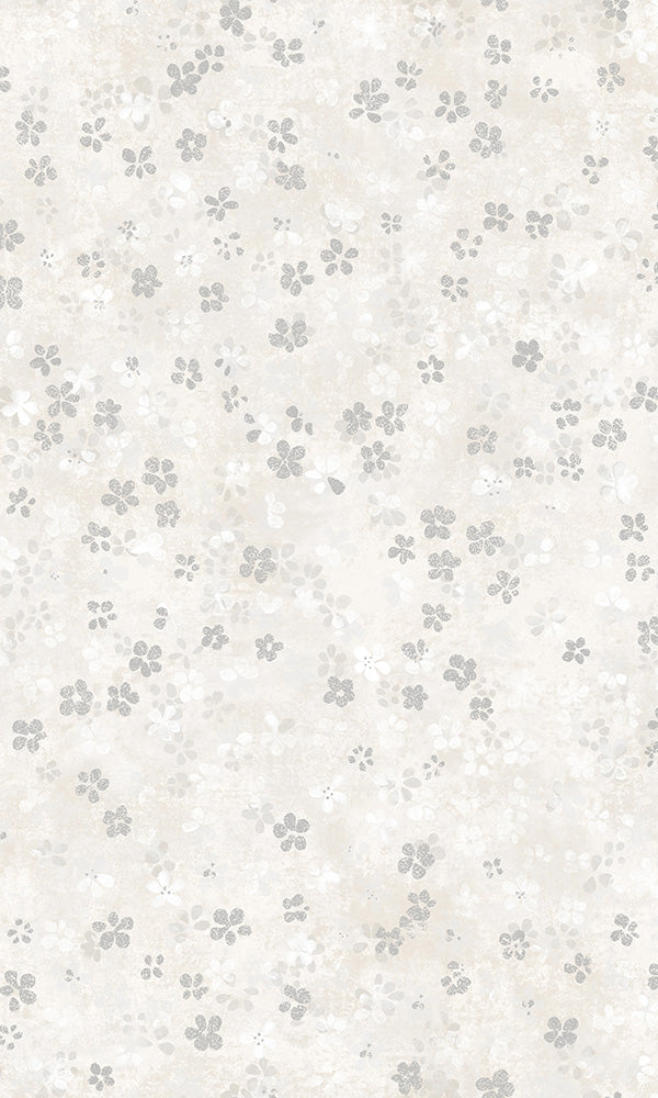 metallic floral wallpaper