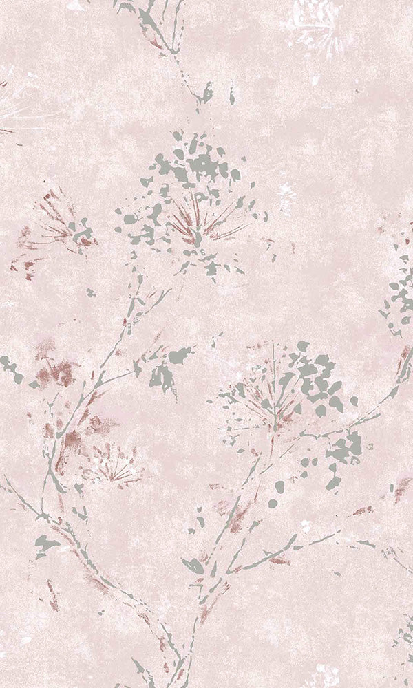 metallic flowers wallpaper