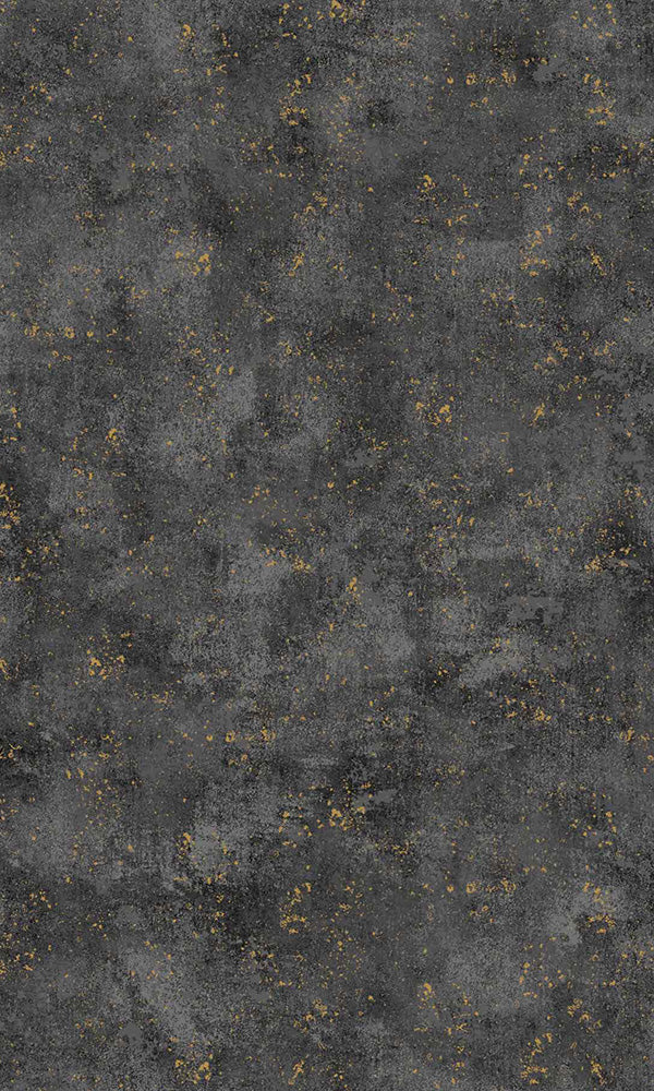 weathered metallic paint splatters wallpaper