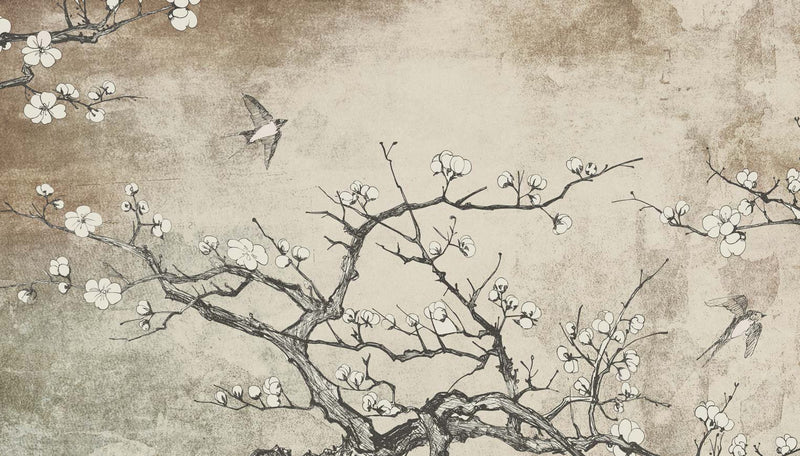 Custom Murals Japanese Tree Wallpaper TREE-100