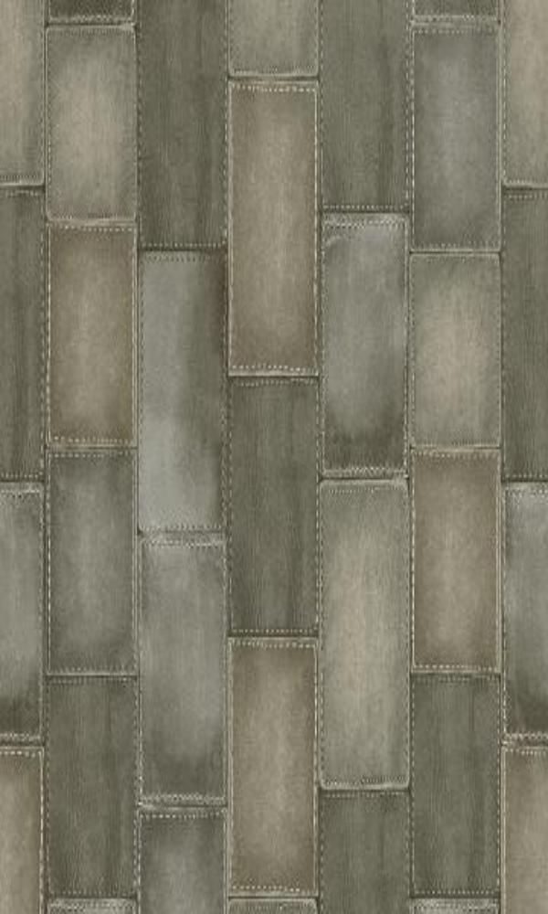 Amelie Patched Leather Wallpaper 475838