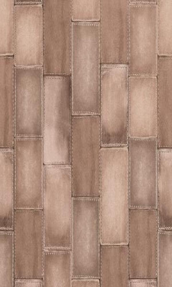 Amelie Patched Leather Wallpaper 475821