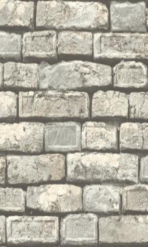 Precious Elements Punctuated Stone Brick Wallpaper NH30508