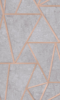 metallic geometric wallpaper ideas