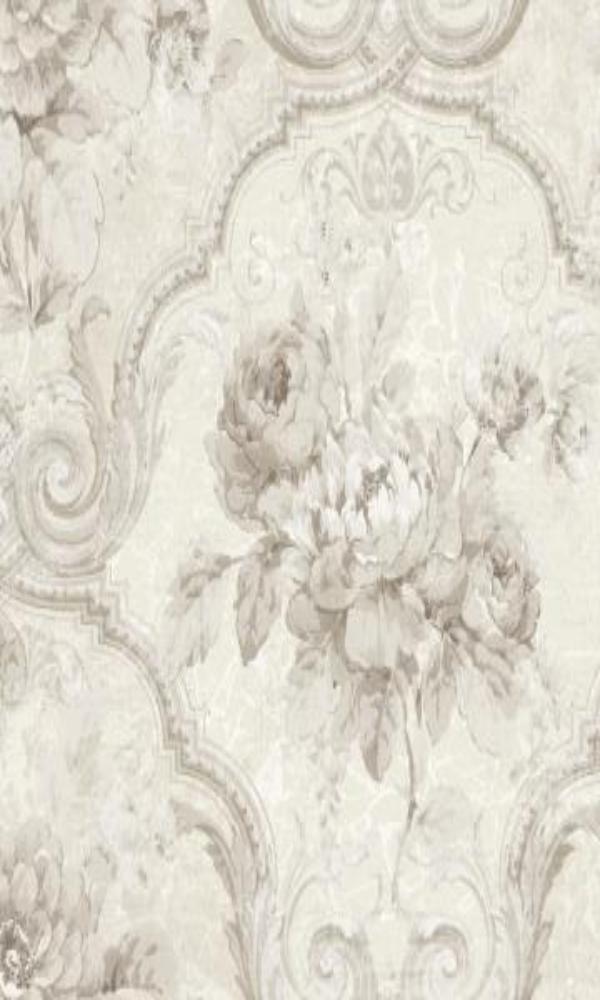Brockhall Concrete Floral Wallpaper NH20104